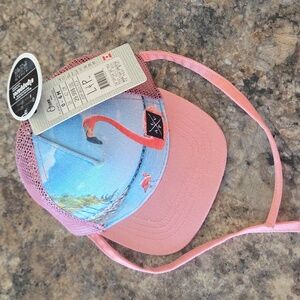 0-6 Months L&P Apparel Pink Flamingo Baby Cap with Mesh Back NEW WITH TAGS